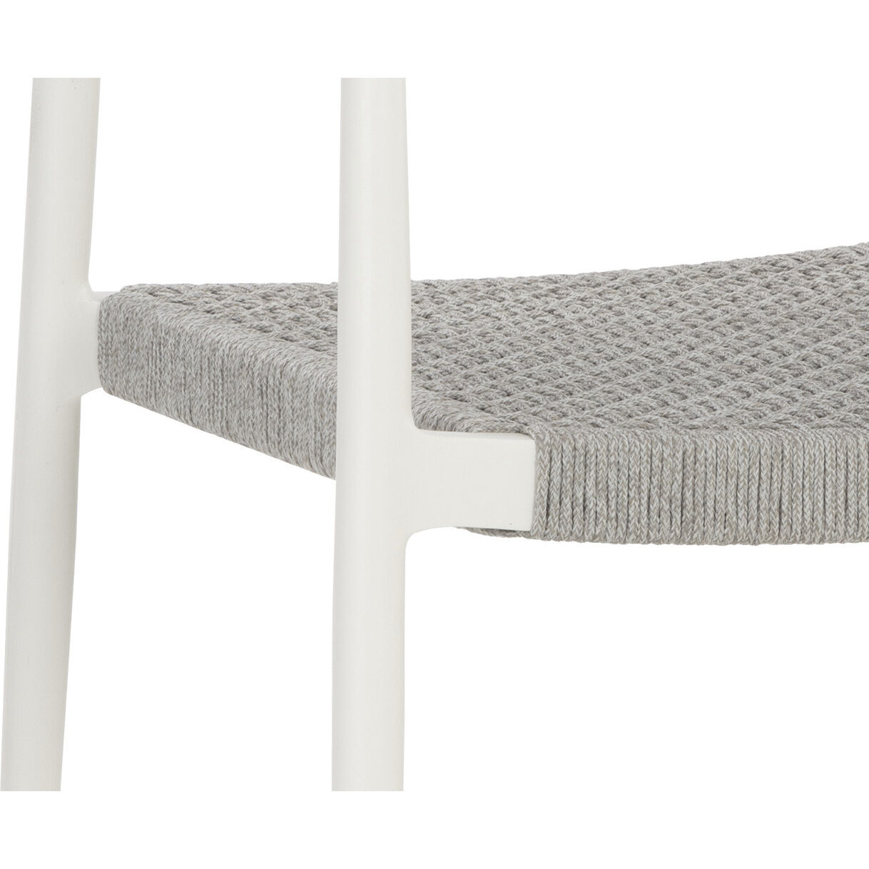 Nava White Outdoor Stackable Dining Armchair, Set Of 2